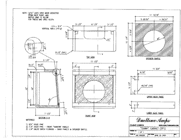 Cab
      design plans